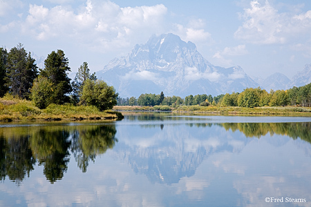 Grand Tetons NO Mount Moran at Oxbow Bend 