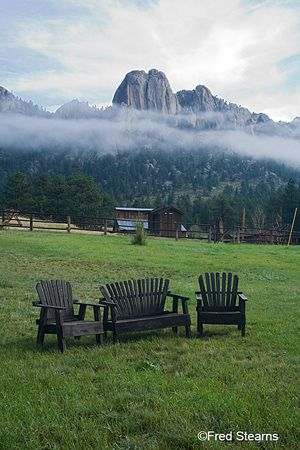 Rocky ountain NP MacGregor Ranch Cloudy Mountains