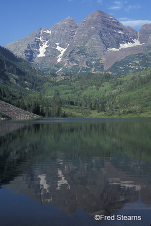 White River NF Maroon Bells Sunrise Reflection